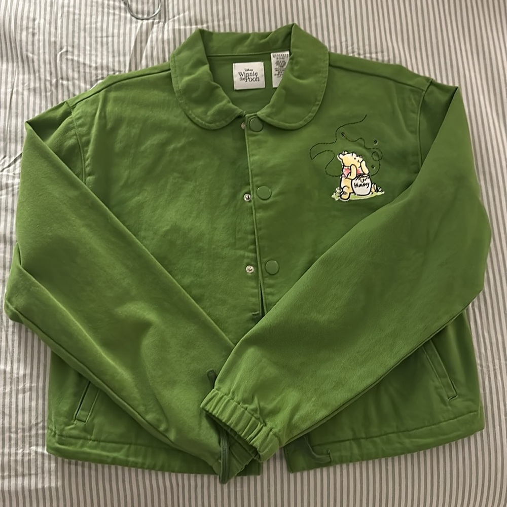 Winnie the Pooh Disney Store Green Cargo Jacket